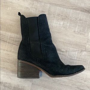 Black Free People Suede Bootie